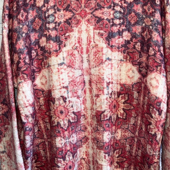 Anthropologie Natalia Floral Intarsia Cardigan Sweater Sz S Akemi Kin open front - Picture 7 of 10